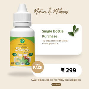 Vedic Saga Stevia Liquid One Bottle
