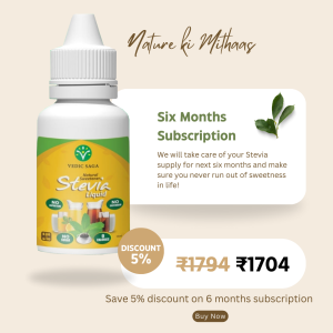 Vedic Saga Stevia Liquid Six Months Subscription