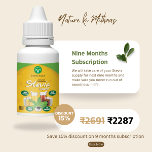Vedic Saga Stevia Liquid Nine Months Subscription